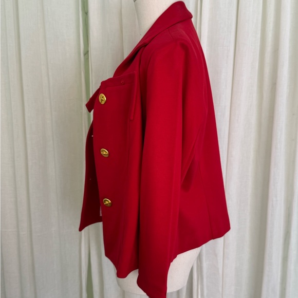 CAbi l #3035 Beau Jacket. NWT. Red Blazer with Gold Buttons - Picture 2 of 13